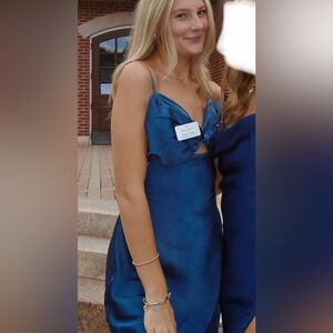 Altard Stats Blue Satin Women's Dress